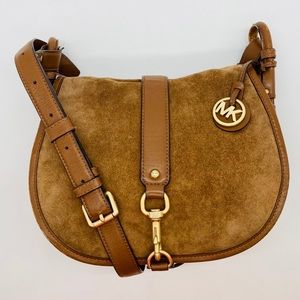 Michael Kors Jamie Suede Saddle Bag